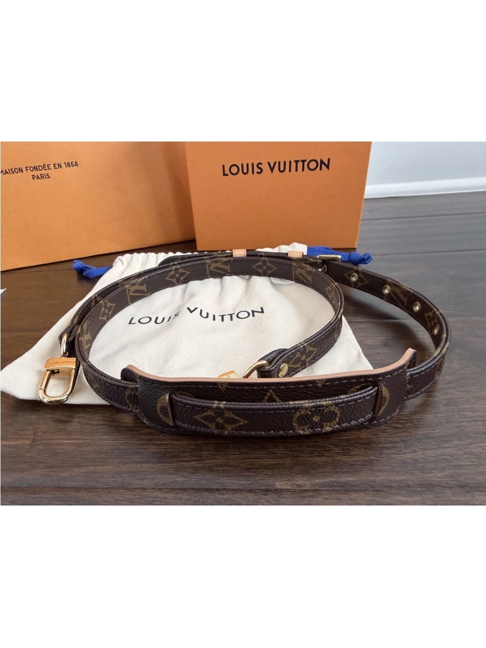 Authentic Louis Vuitton Monogram 16mm Replacement Band Strap Full Set